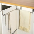 thumbnail image 3 of Visland Kitchen Towel Holder Cabinet Door Towel Bar 5kg Load-capacity Easy Installation Kitchen Dish Towel Hanger Rack, 3 of 8
