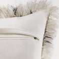thumbnail image 4 of LR Home Soft Shag Diamond Criss Cross Lumbar Throw Pillow, 4 of 9