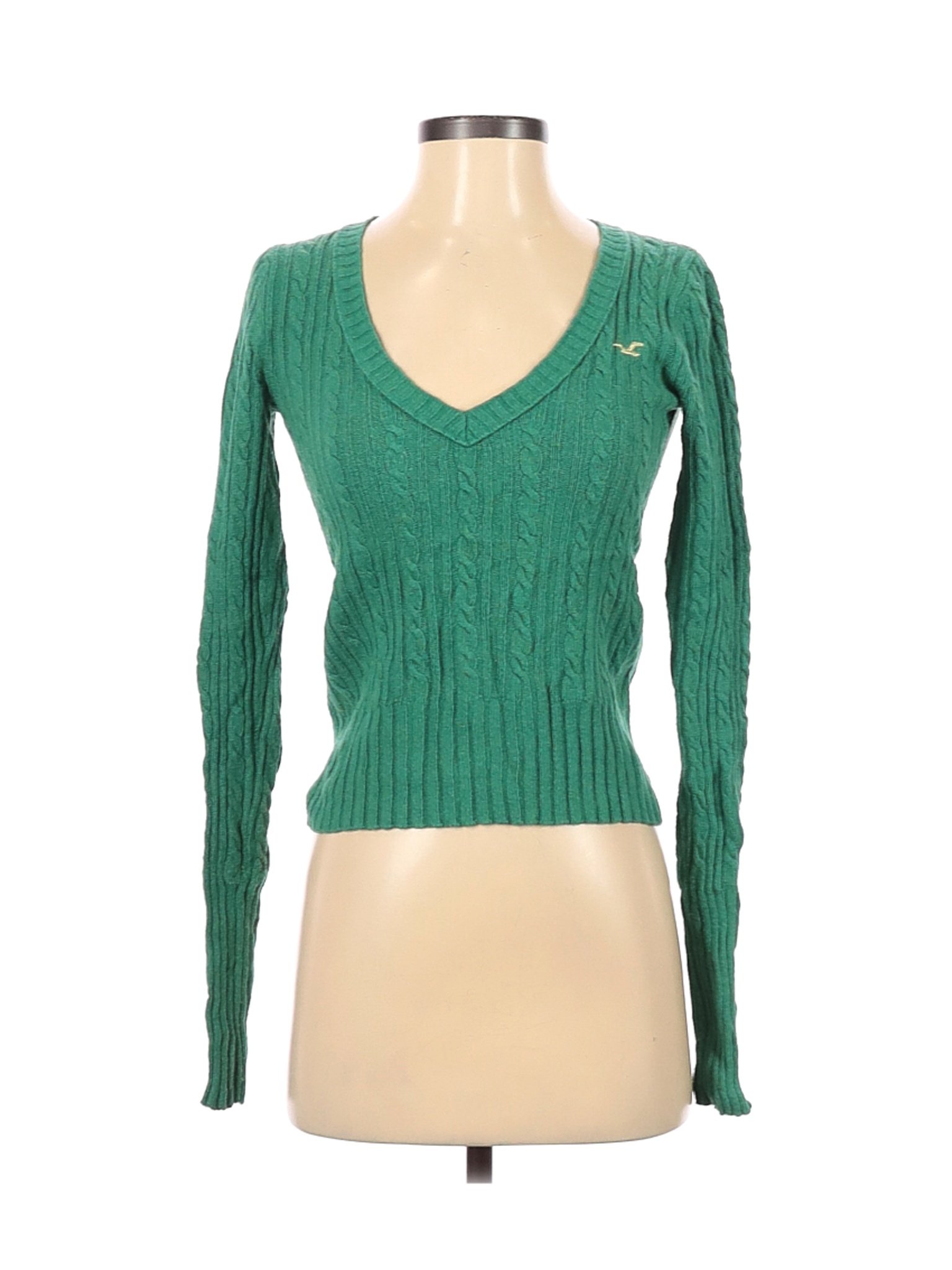 green hollister sweater