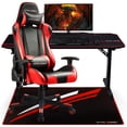 thumbnail image 3 of GTRACING Gaming Chair Mat for Hardwood Floor 43 x 35inch Office Computer Gaming Desk Chair Mat for Hard Floor Red, 3 of 9