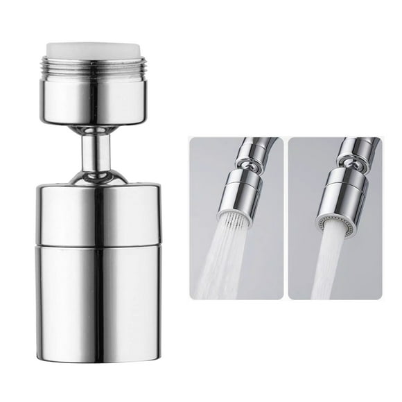 Faucet Aerator 360 Degrees Swivel Faucet Spray Aerator Kitchen Tap Water Saving Nozzle Sprayer Big Angle Bathroom Basin Dual-function Lengthen Extender