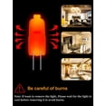 thumbnail image 6 of MINKUROW Halogen Light Bulbs,10 Pack G4 Bulb,Halogen Light Bulbs 2 Pin 12V 20W T3 Bi-Pin G4 Base 350lm Long Lifetime Dimmable 3000K Halogen Bulbs for Under Cabinet Puck Light,Chandeliers, 6 of 6