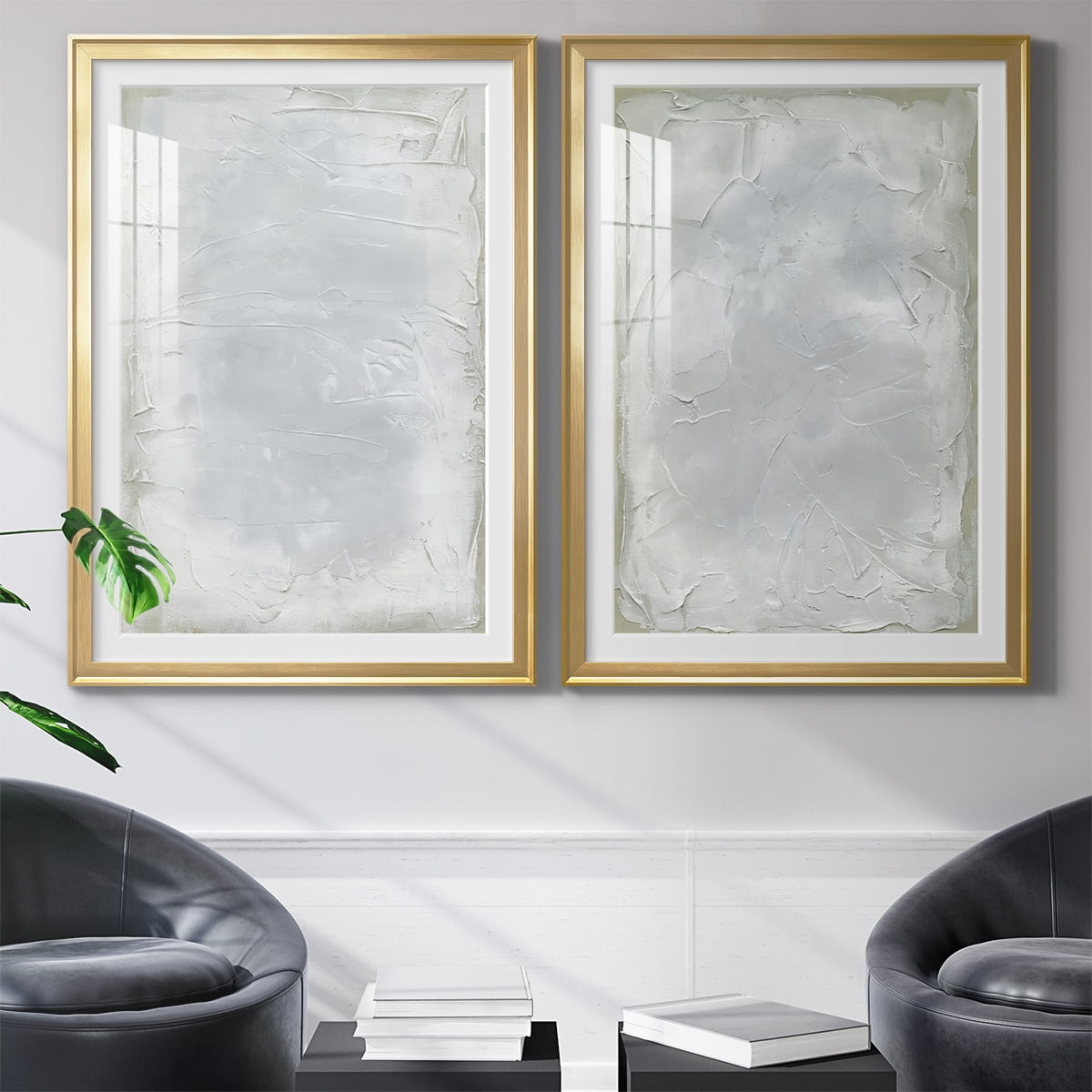 Wexford Home Subtle Transitions I Premium Framed Print, 26.5" x 36.5" - Ready to Hang, Gold (Set of 2)