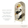 thumbnail image 2 of Twine Trellis Cast Iron 7 Bottle Wine Rack, Gold Wine Storage, Wine Decor, 2 of 5