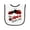 White and Black, variant on Inktastic My Mimi Loves Me with Cute Ladybugs Baby Terry Cloth Bib