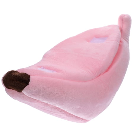 WRITWAA Pink Pet Resting Bed Soft Warm House for Hedgehogs Rabbits and Hamsters