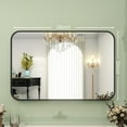 thumbnail image 7 of GLSLAND Bathroom Mirror for Wall 20" x 28" Hanging Mirrors with Rectangle Rounded Corners for Modern Bathroom, Bedroom, Living Room, Black, 7 of 7