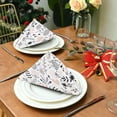 thumbnail image 3 of Coolnut Set of 4 Wildflowers Satin Napkin Square 20 Inches Table Napkins Soft Smooth Decorative Napkins for Wedding Banquet Party Decoration, 3 of 6