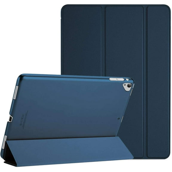ProCase Cover for iPad Pro 12.9 Case 2nd Generation 2017/iPad Pro 12.9 Case 1st Generation 2015, Ultra Slim Lightweight Stand Smart Case Shell with Translucent Frosted Back Cover -Navy