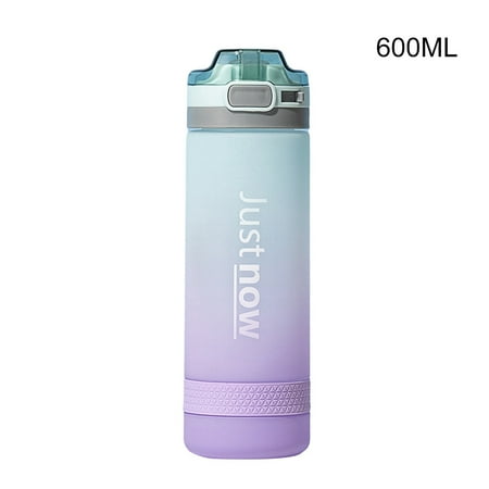 

Gradient Water Bottle Frosted with Straw and Handle for Outdoor Sports
