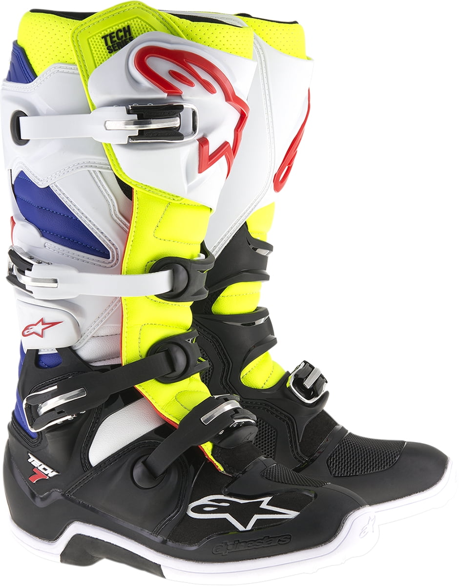 Alpinestars Tech 7 Boots White/Yellow 