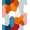 Orange, Pattern 4, variant on ODIKA 4'x6' Machine Washable Non-Slip Area Rug, Ombre Burnt Orange High Traffic Rug, Orange, 1093241