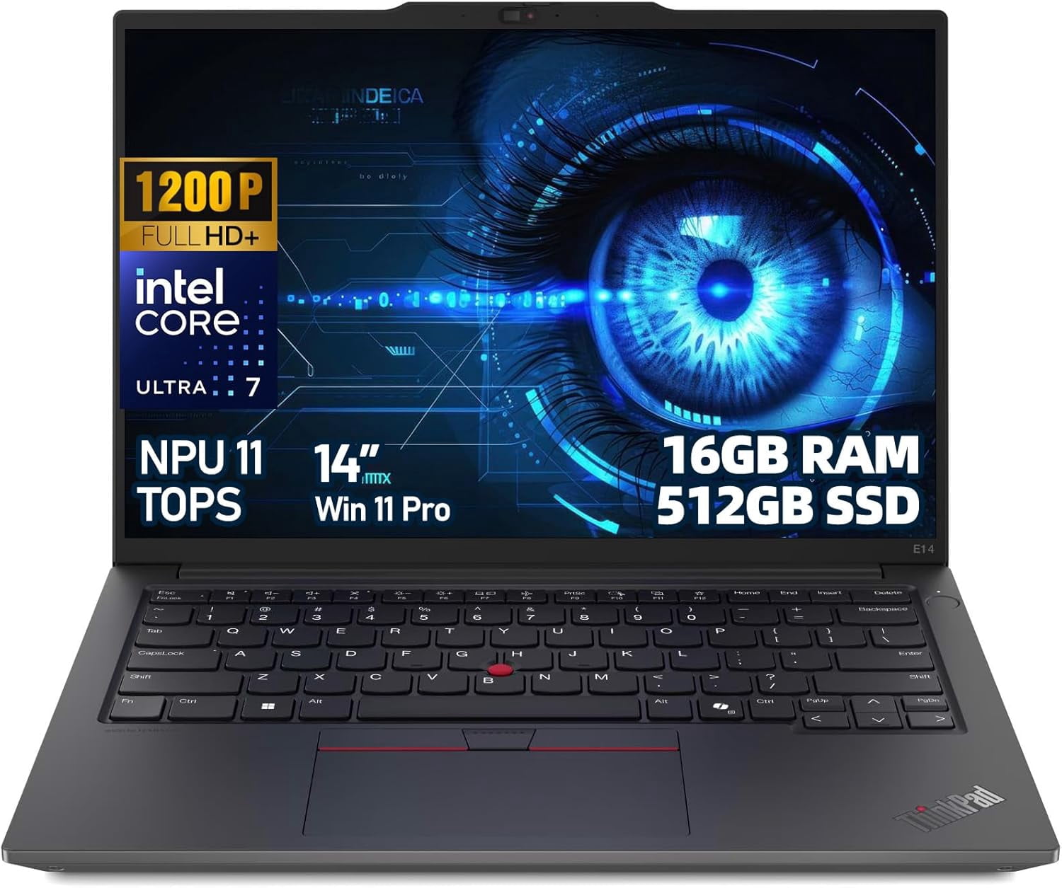 Lenovo ThinkPad E14 Gen 6 14" AI PC Business Laptop – Intel Core Ultra 7 155H, 64GB DDR5, 2TB SSD, WUXGA (1920x1200) IPS Display, Intel Arc Graphics, Windows 11 Pro, Wi-Fi 6E