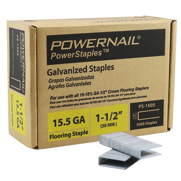 Powernail  PS1505 15.5 Gauge 1-1/2"-Length 1/2"-Crown Flooring Staples