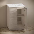 thumbnail image 6 of St. Tropez 24" Freestanding Bathroom Vanity in White Oak with 3-Hole Widespread Sink Top, 6 of 7