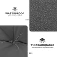 thumbnail image 4 of Outdoor Swing Cushions,Waterproof Swing Cushions 3 Seater Replacement with Backrest,Outdoor Thickened Bench Cushion with Ties for Porch,Patio,Backyard,Garden and Lawn (Khaki 60 * 40 in), 4 of 10