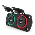 thumbnail image 3 of KAKOWELY 2Pcs Car Motorcycle Charger Panel Practical Combination Car Panel Black,4.13"X1.65"X0.39", 3 of 4