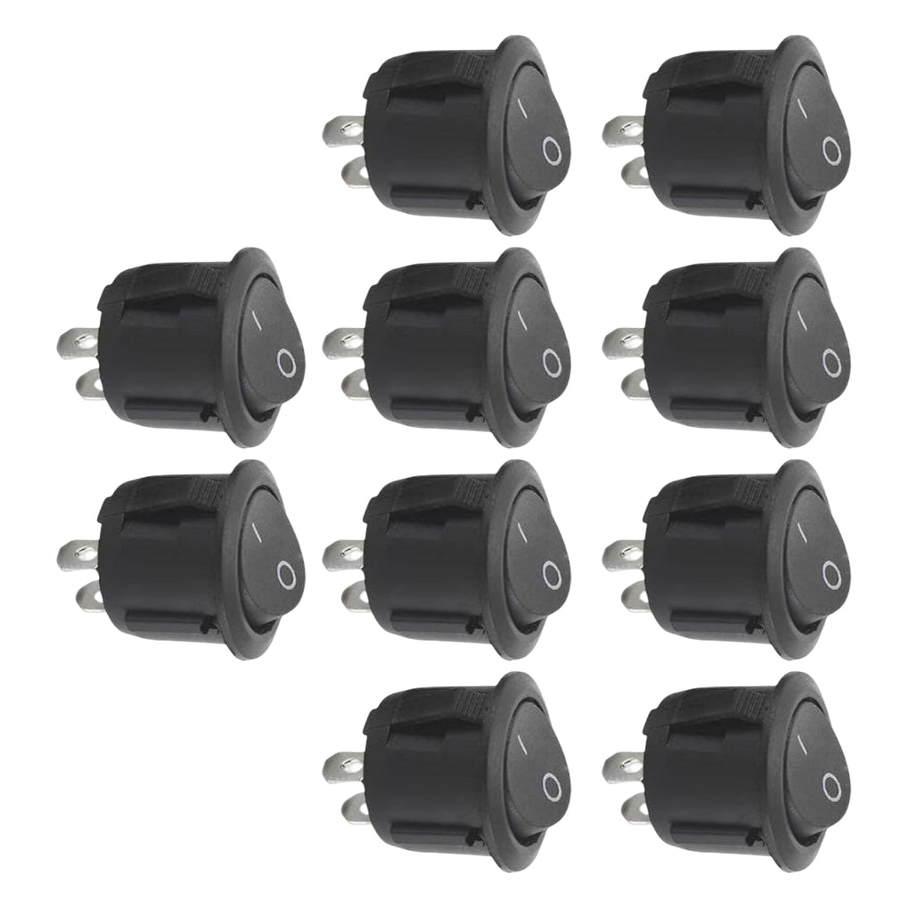 ziyahi 10 Pieces ABS Boats Pushbutton Switch Portable