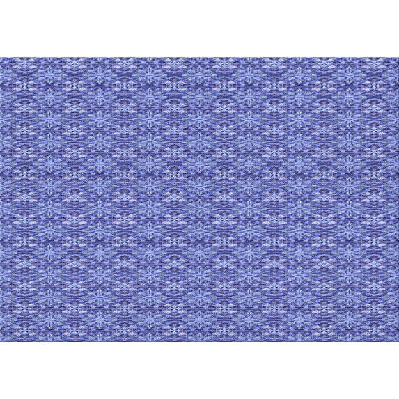 Ahgly Company Indoor Rectangle Patterned Denim Blue Area Rugs, 2' x 5'