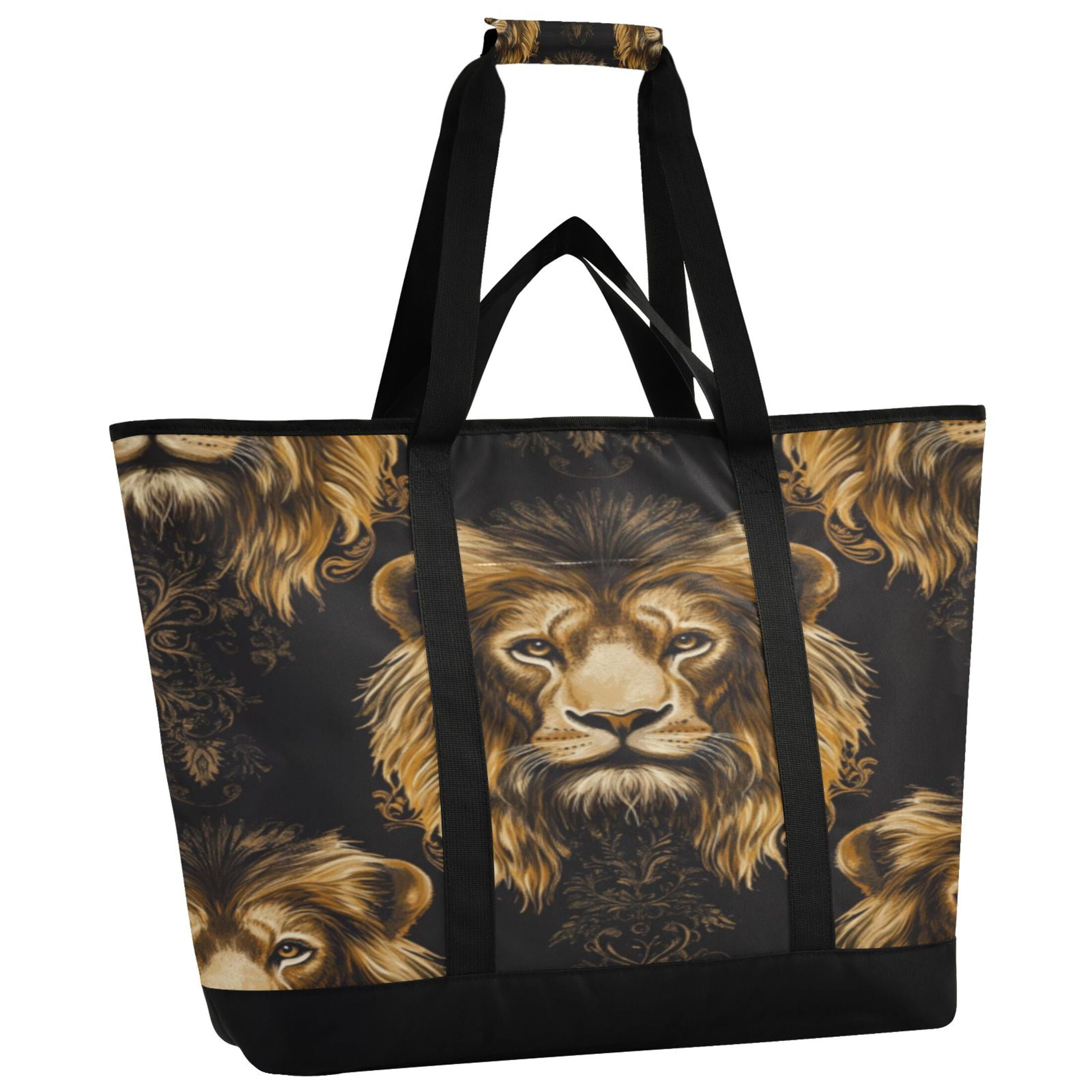 Large Hand-held Ice Pack Picnic Bag Insulation and Refrigeration Suitable for Shopping Picnics and Camping Fierce Lion