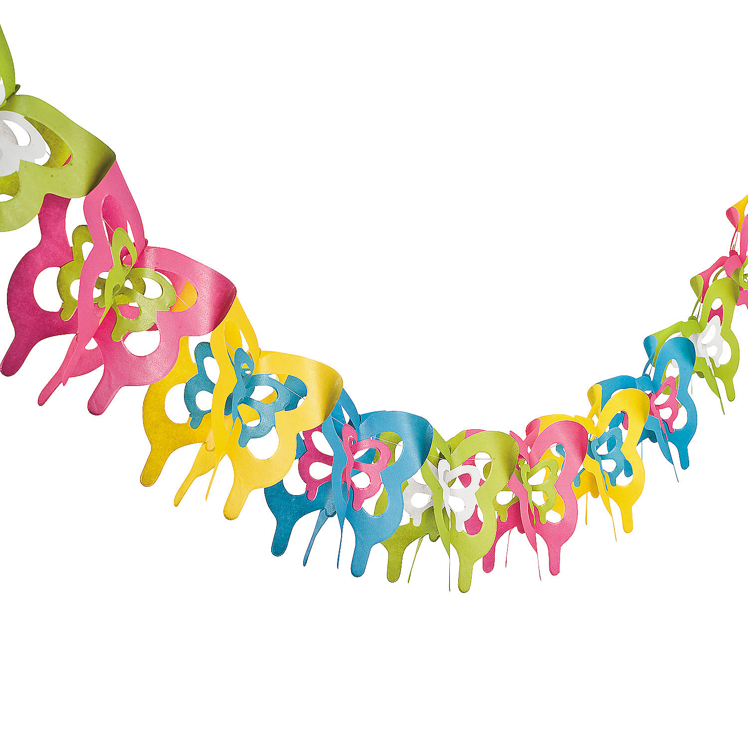 Butterfly Paper Garland 9' Party Decor 1 Piece