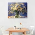 thumbnail image 3 of JEUXUS  Daisy in the Vase Wall Art Yellow and Blue Flower Blossoming Picture Print Wall Painting Modern Artwork Wall Décor for Bedroom Living Room Bathroom Office, 3 of 5