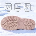 thumbnail image 5 of HOMEHOT Kid's Snow Boots Faux Fur Lining Warm Winter Boots​ Anti-slip Boots for Girls Pink 1 Big Kid, 5 of 6