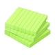 thumbnail image 1 of Notas adhesivas de 3" x 3" de Uxcell, blocs de notas autoadhesivos de colores fluorescentes, 100 hojas/pad, verde, paquete de 3, 1 of 5
