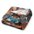 thumbnail image 3 of Manta de franela de Wonder Woman, suave y acogedora manta de felpa para todas las estaciones para niños y niñas, manta ligera y cálida para cama, sofá o viaje, 40 x 30 pulgadas, 3 of 8