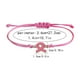 thumbnail image 3 of Advocate The Bracelet For Women's Health Ribbon Bracelet Breast Illness Awareness Day Pull-Out Hand Chain Holiday Gift, 3 of 6