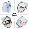 thumbnail image 5 of FORMRS Mini Backpack Purse for Women Quilted Travel Daypack Casual Shoulder Bag, Light Blue Stripes, 5 of 7