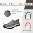 thumbnail image 3 of Mens Fashion Loafers Outdoor Casual Hiking Shoes Lightweight Non-slip Driving Shoes Daily Office Shoes Gray 10.5 US, 3 of 7