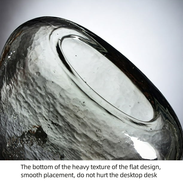 Purse Shape Vase,Glass Vase Transparent Hand Bag Fish Tank Flower  Arrangement Enhanced Durability 