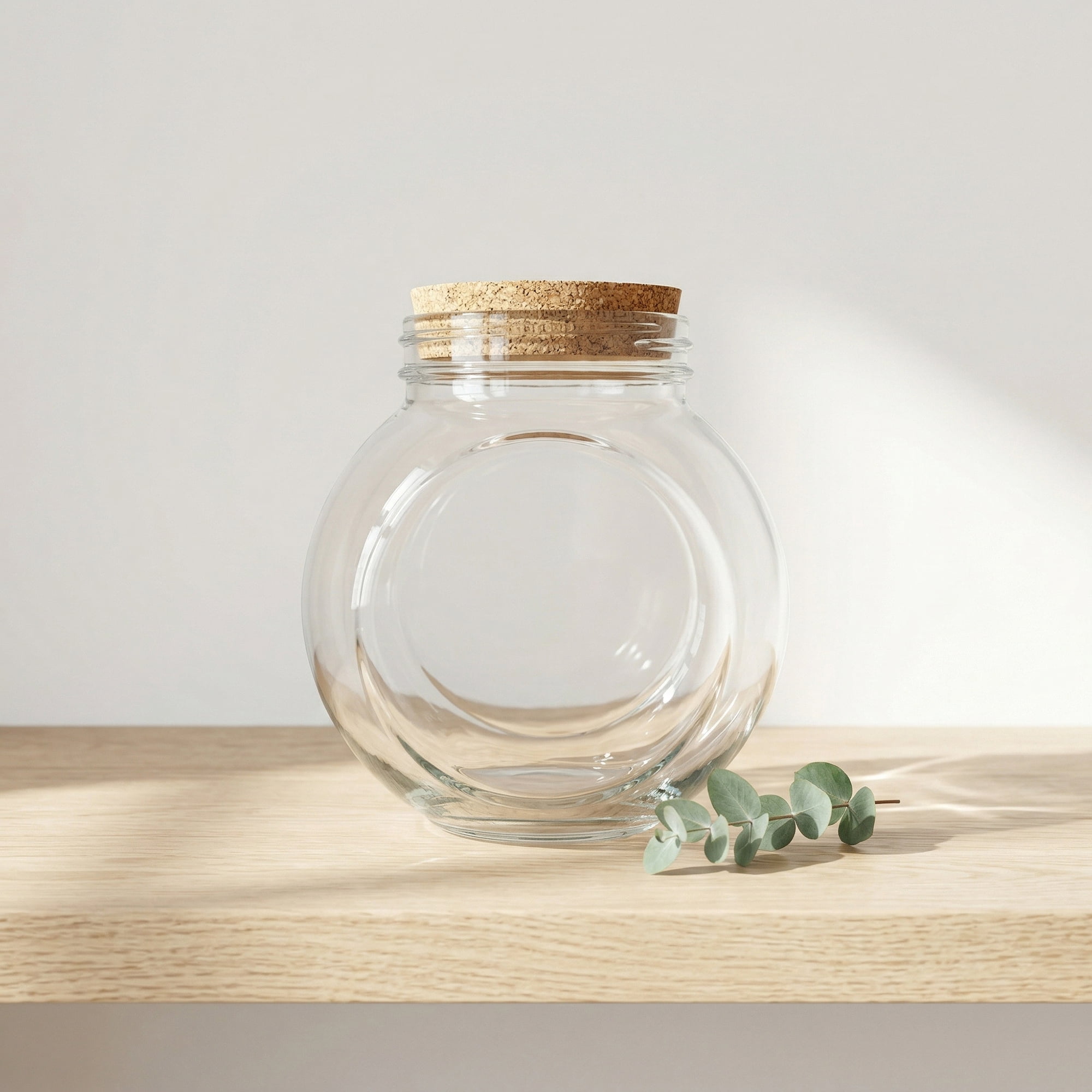 Unique Bargains Large Glass Storage Jars with Cork Lids and Jute Twine Tags Round 3.9"L x 3.9"W x 4.9"H