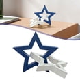 thumbnail image 1 of 4th Of July Decorations Red White Blue Decor Patriotic Memorial Day Star Tray Decor Labor Day Fourth Of July Decoration For Home Table Shelf, 1 of 9