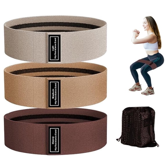 Resistance Bands for Working Out - 3 Pack Non-Slip Fabric Resistance Bands for Working Out, Loop Exercise Bands for Booty Leg, Butt, Glute, Stretch Workout Bands for Women & Men