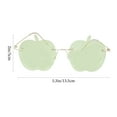 thumbnail image 3 of KAKOWELY 1 par de gafas de sol de moda sin montura para fiesta, gafas con forma de manzana, gafas para mujeres y hombres, 3 of 4