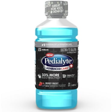 Pedialyte Advanced Care Plus Electrolyte Solution, Berry Frost, 1 Litre (Pack of 3)