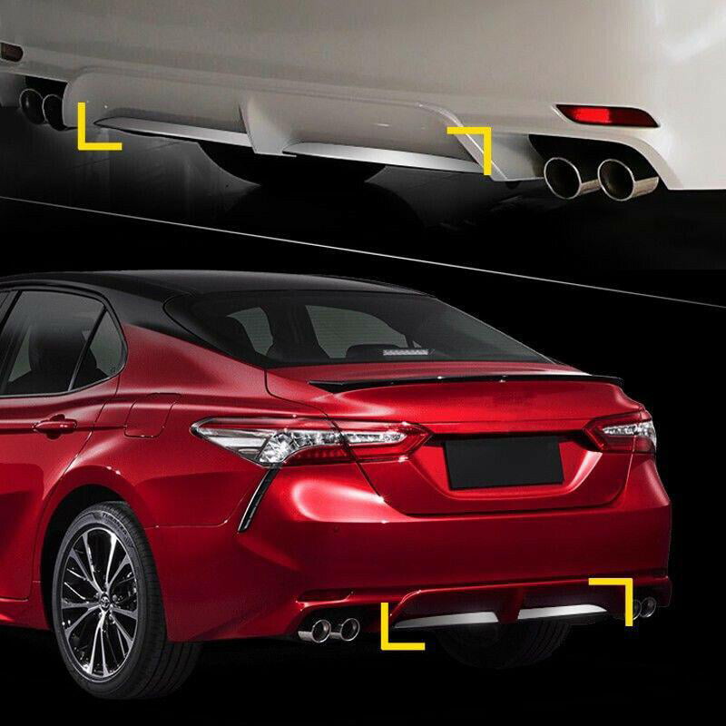 For Toyota Camry SE XSE 2018-2019 Silver Front Protector Bumper Guard Cover Trim