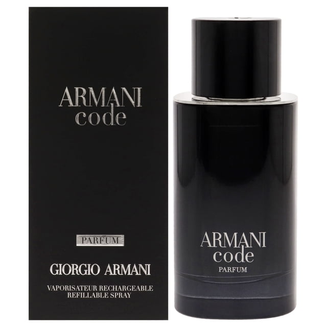 Armani Code by Giorgio Armani para hombres - 2.5 oz Parfum Spray (recargable) Giorgio Armani Code Parfum 75ml