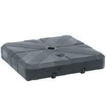 Abble 170 lbs Outdoor Cantilever Patio Umbrella Base Offset Umbrella Stand with Handle and Wheels for Garden Backyard Poolside in Black