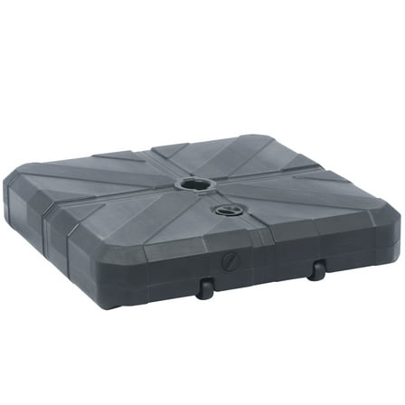 Abble 170 lbs Outdoor Cantilever Patio Umbrella Base Offset Umbrella Stand with Handle and Wheels for Garden Backyard Poolside in Black