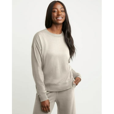 Hanes Sweatshirt Originals French Terry Crewneck Women Relaxed Fit Fleece XS-2XL