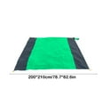thumbnail image 3 of Xecvkr Polyester Outdoor Beach Mat, 210x200cm Large Picnic Blanket for Camping, Blue Green Army Green, Liquid Protection, Easy Maintenance, 3 of 6