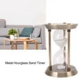 thumbnail image 4 of Metal Hourglass Sand Timer Decorative Vintage High Glossy Sand Replaceable Sandglass Clock, 4 of 5