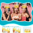 thumbnail image 2 of 100 coronas de papel doradas ajustables, tamaño DIY, 2 of 8