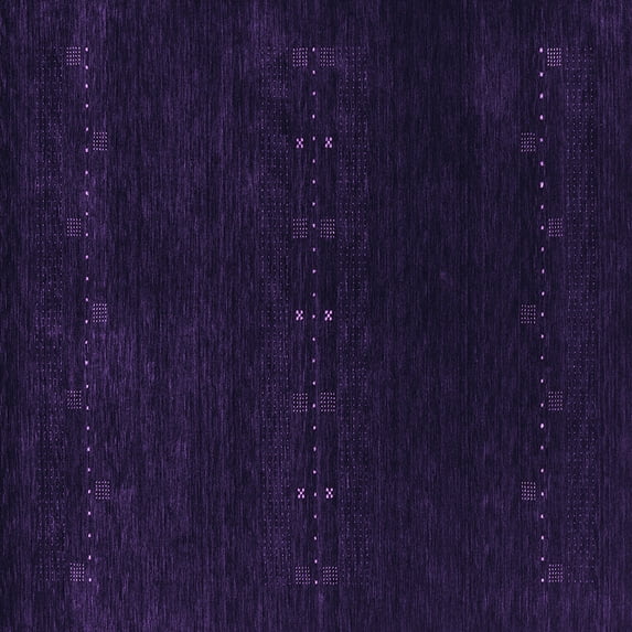 Ahgly Company Indoor Square Abstract Purple Contemporary Area Rugs, 8' Square