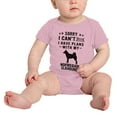 thumbnail image 2 of Sorry I Can't I Have Plans With My Norwegian Elkhound Love Pet Dog Cute Baby Bodysuit (Pink, 18-24 Months), 2 of 5
