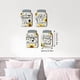 thumbnail image 3 of Lieonvis Juego de 4 Tarros de Cocina Wall Decor Mason de Madera Rústica para el Hogar Decor Cocina Campestre Decor Decoraciones Rústicas de Granja Tarro Mason Placa Colgante Wall, 6 x 4 Pulgadas (Girasol), 3 of 9