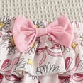 thumbnail image 6 of Akiihool New Born Outfits Newborn Baby Girl Clothes Infant Romper Spring Summer Outfits Gifts Bell Bottoms Pant Sets for Girls Preemie-12Month (White,9-12 Months), 6 of 8